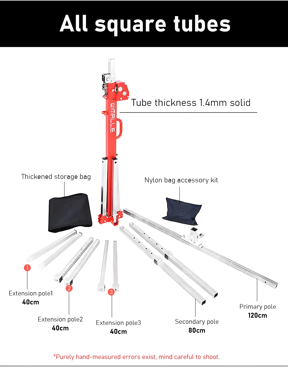 Hand-cranked Gypsum Board Lifter Lifting Mobile Stand Holder Small Ceiling Hole