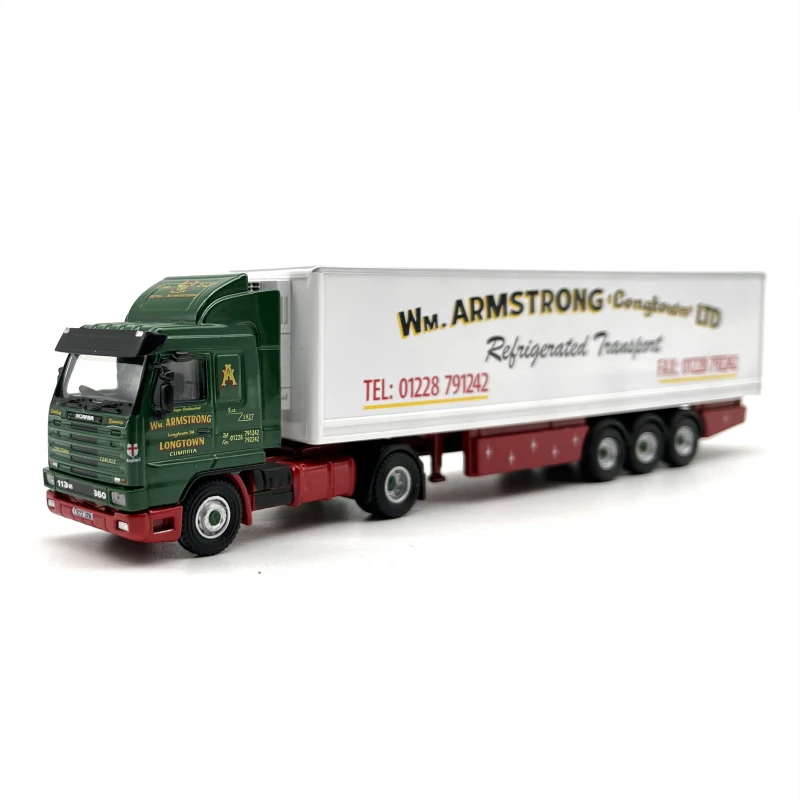 

1:76 Scale Diecast Alloy 143 Advertising Trailer Truck Model Classic Nostalgia Adult Toy Collection Souvenir Static Display
