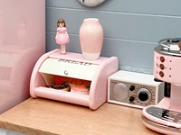 1/6 doll house model furniture accessories mini model Retro bread box storage box 2