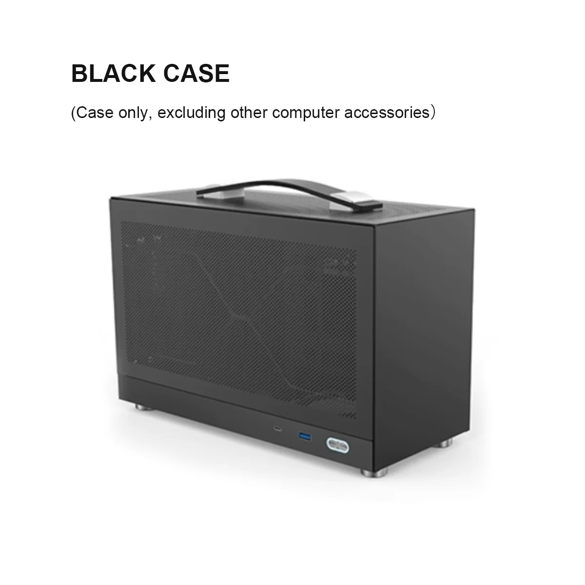 Compact Aluminum MINI ITX PC Case with 7L Capacity and Type-C Port Support