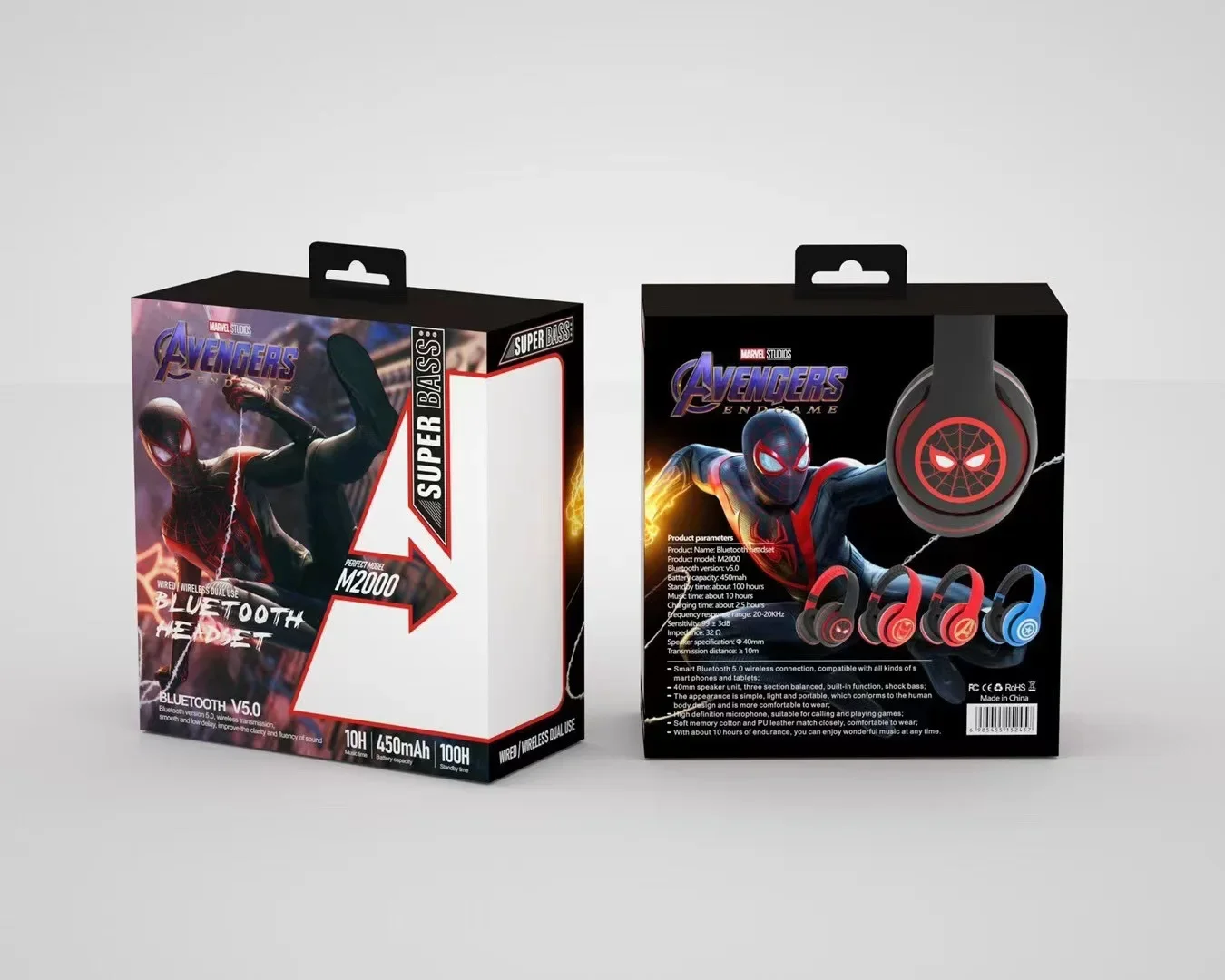 Nieuwe Marvel Spider Man Draadloze Bluetooth Oordopjes met FM Functie