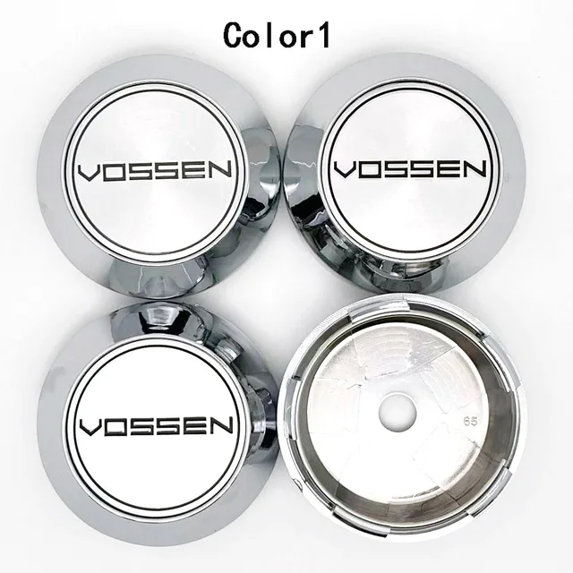 4PCS/Lot 65MM3 COLORS VOSSEN PRECISION SERIES Car Wheel Center Hub Cap Sticker Car Badge Emblem sticker