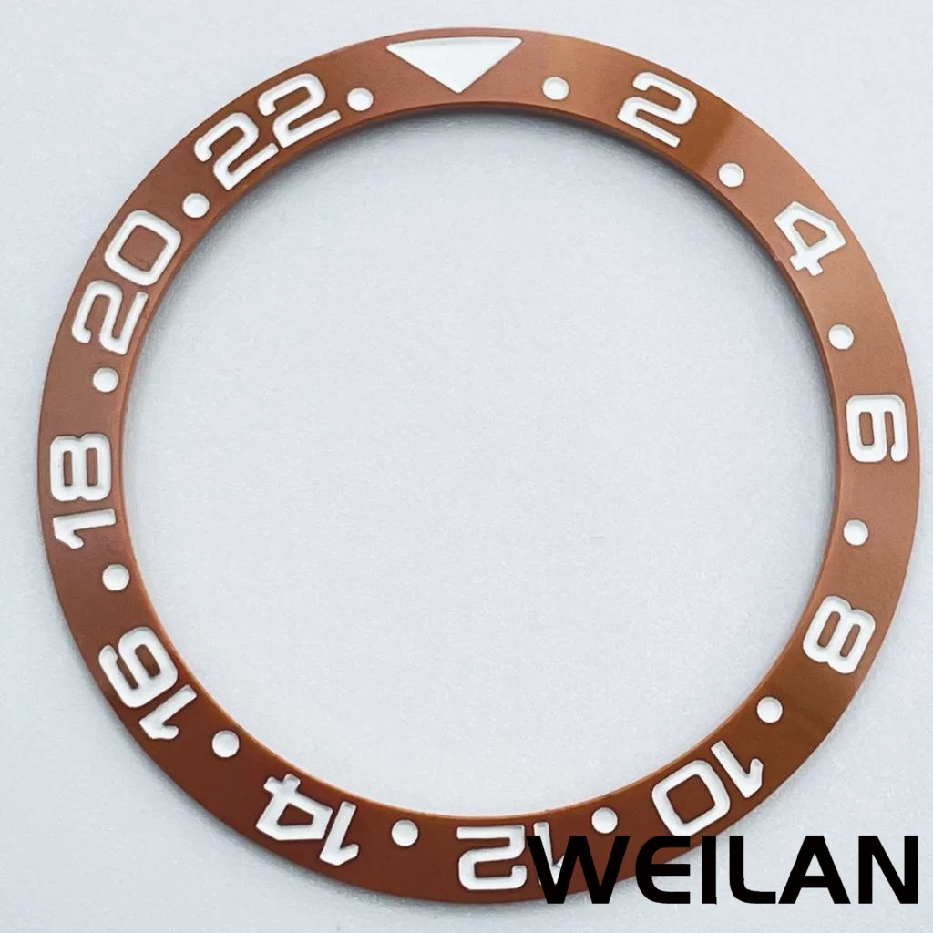 Ceramic & Aluminum GMT Diver-Style Bezel Insert for 40mm Cases - Premium Diving Accessory