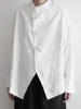 ZZ129 2024 Spring Autumn Design Sense Irregular Fashion Slant Button Shirt Women's Casual Loose Long Sleeve Temperament Shirt 2