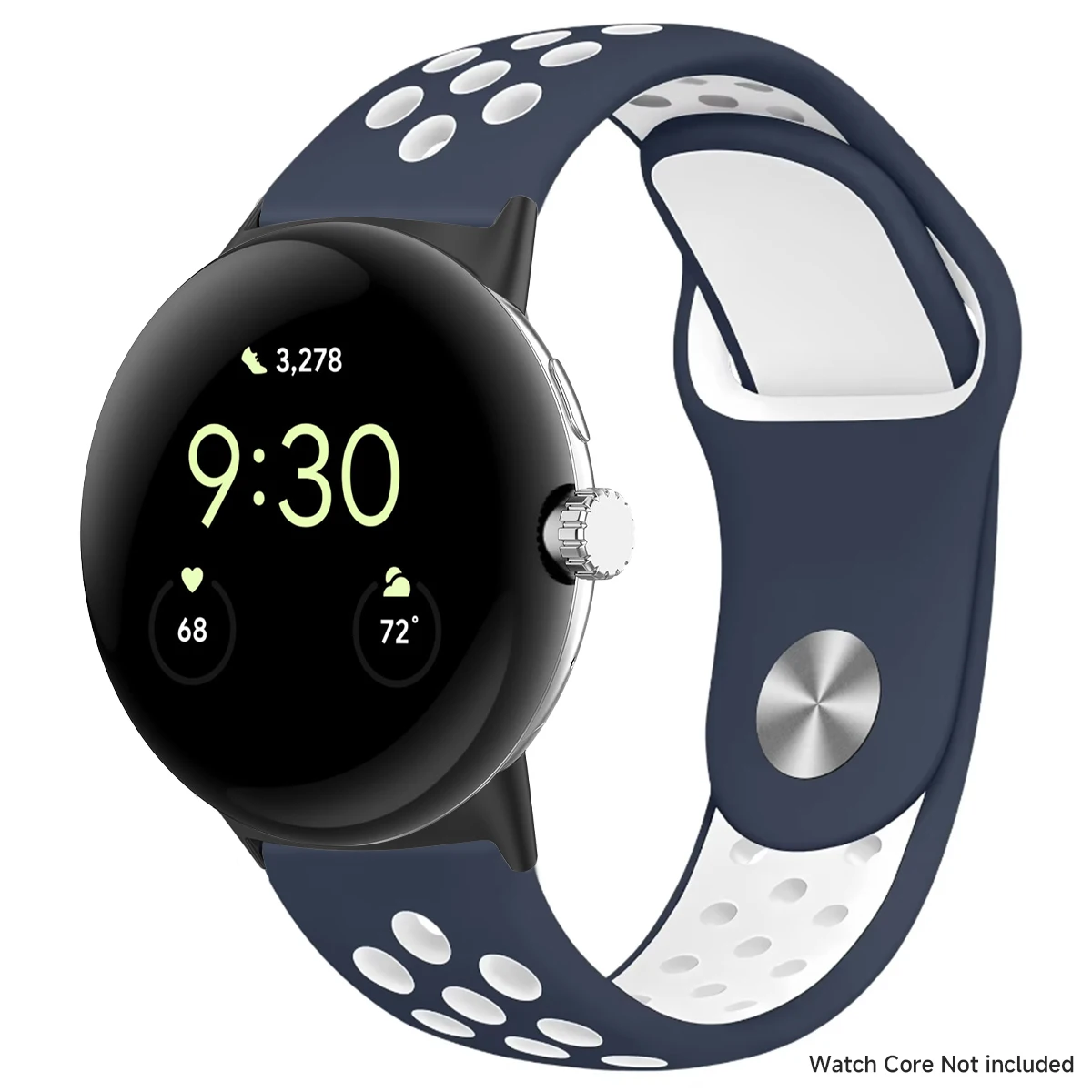 Breathable Silicone Sports Band for Google Pixel Watch - 41mm & 45mm Accessory Bracelet