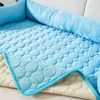 Summer Ice Silk Pet Cooling Mat Chilling Pad for Cats & Dogs Breathable Cooling Gel Pad for Hot Weather Non-Slip Dog Cat Bed Mat 4