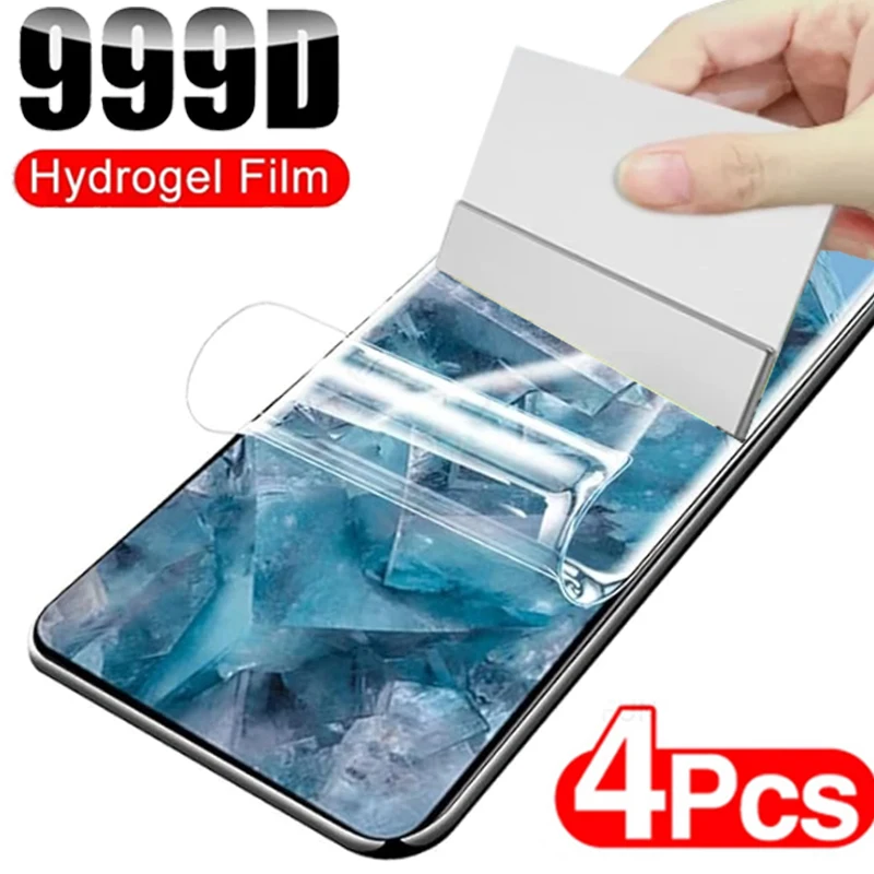 Premium 4-Pack HD Hydrogel Screen Protector Film