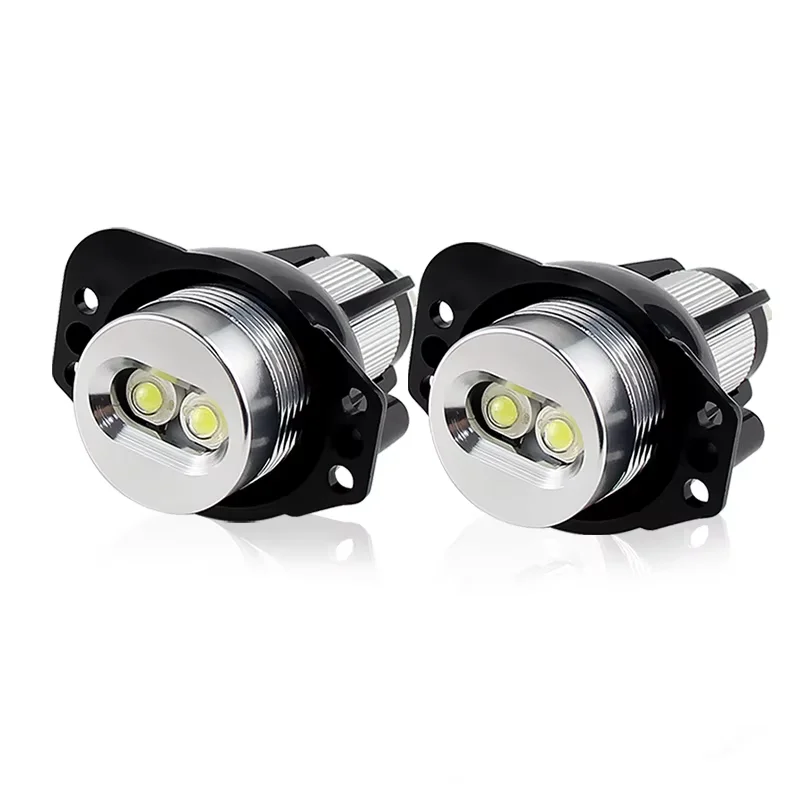 2 Stück CANbus für BMW E90 E91 3er Serie 325i 328i 335i 2006-2008 LED Angel Eyes Markierungsleuchten Glühbirnen Fehlerfrei 10W Weiß/Rot/Blau – Detail 3
