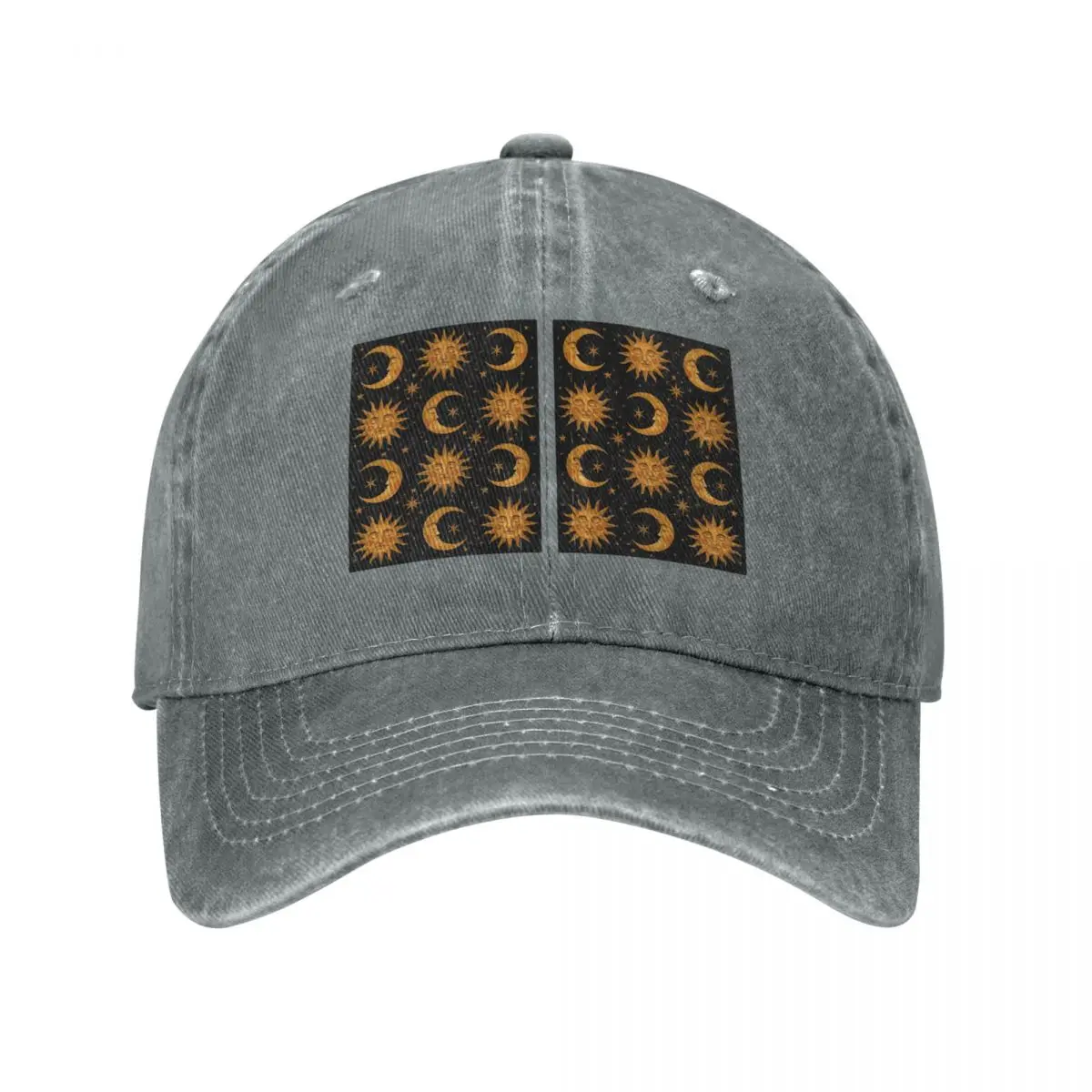 

Celestial Dreams Baseball Caps Snapback Denim Fabric Hats Outdoor Adjustable Casquette Hip Hop Baseball Cowboy Hat for Men Women