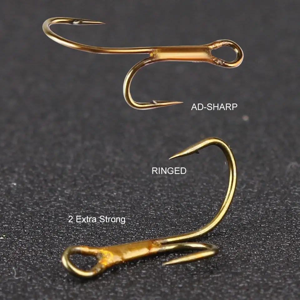その他 Gold-Baited Hook Cold Foil 12- 1 Dozen Extra Hooks- KVD Elite X2 Short Shank #2 – Golden