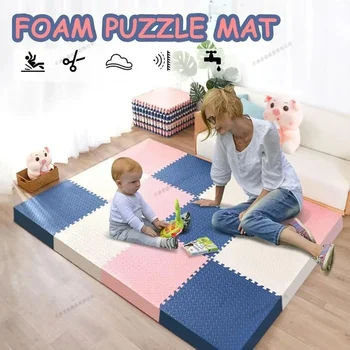 16 pz Spessore 2.5 cm Tappetino da gioco per bambini Giocattoli per bambini 30x30 cm Tappetino strisciante Morbido e confortevole Tappetino per bambini Schiuma Puzzle Gioca Tappetini ad incastro 1