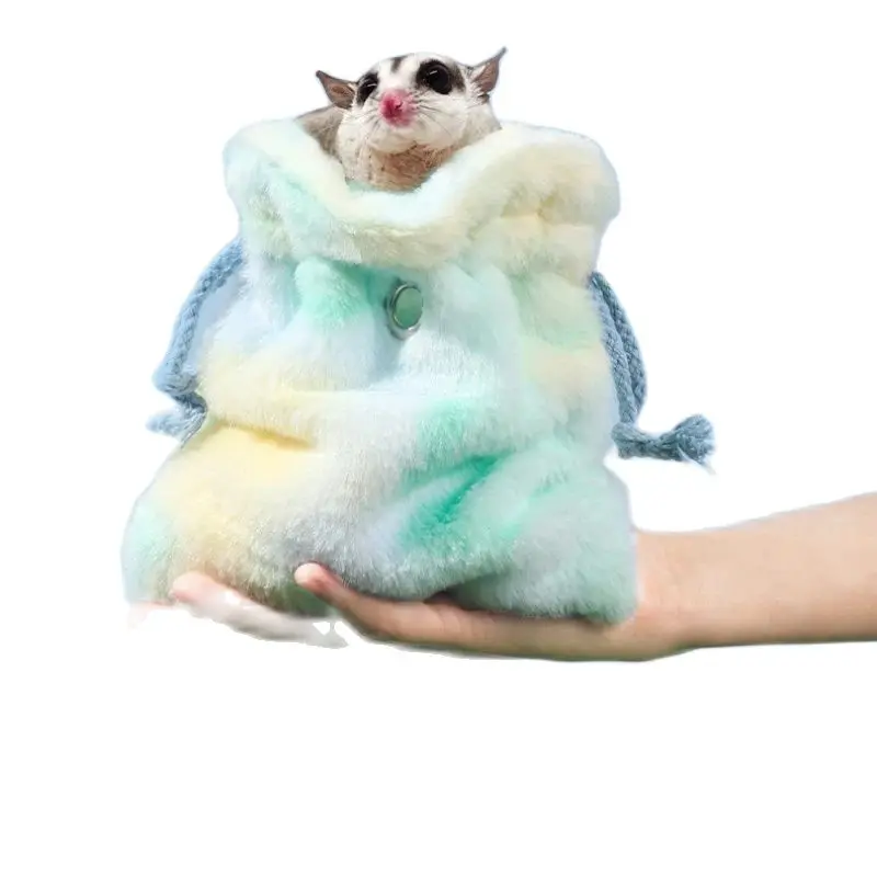 Sugar Gliders Sleeping Pouch Guinea Pig Nest Bed Portable Sugar Glider Cage Carrier Bag With Drawstring For Squirrels Marmosets