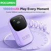 Rocoren 22.5W Fast Charging Power Bank With 3 Cable Mobile External Portable Battery Charger powerbank For iPhone Samsung Xiaomi 5