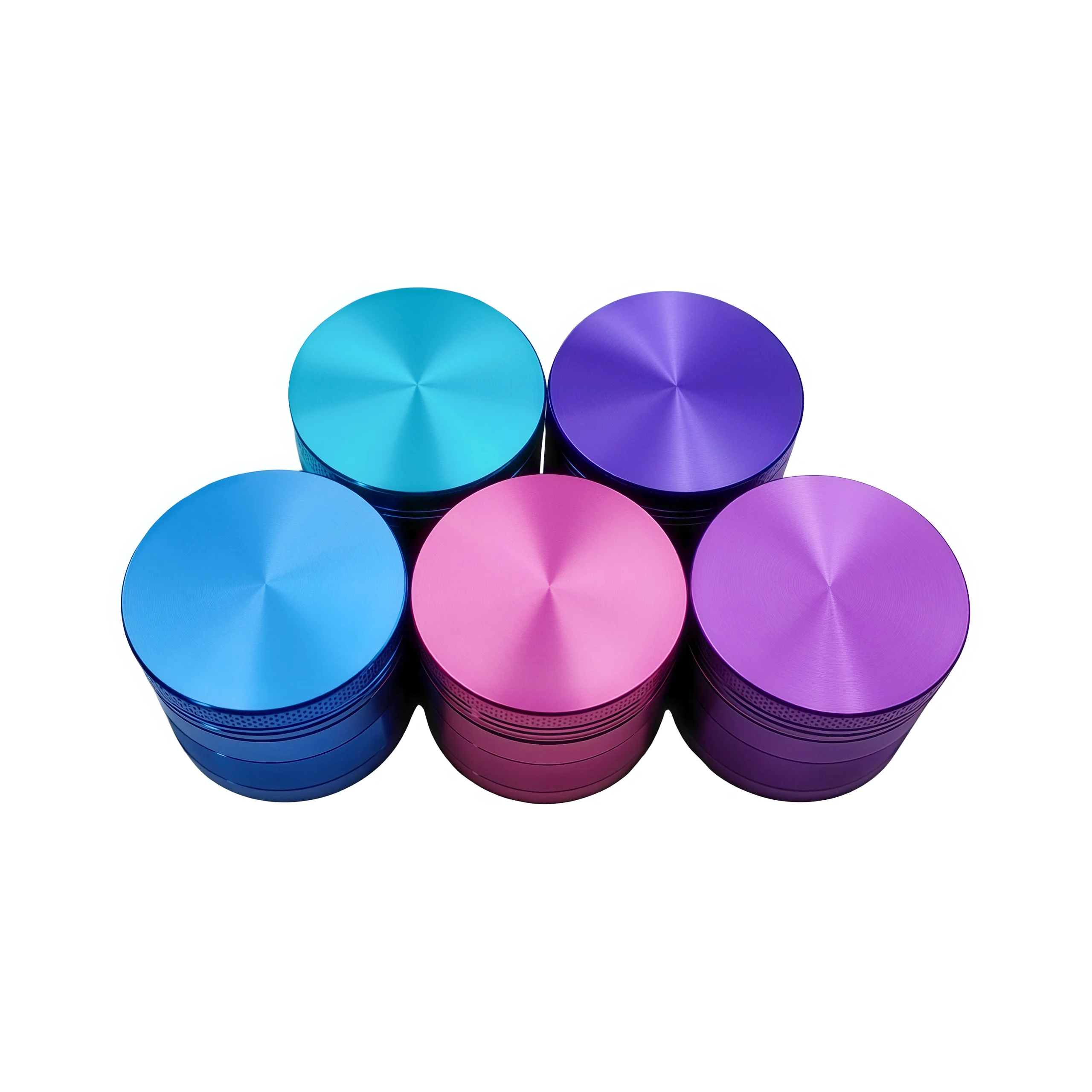 Vibrant 4-Layer Rainbow Grinder - Aerospace Aluminum with Pollen Catcher