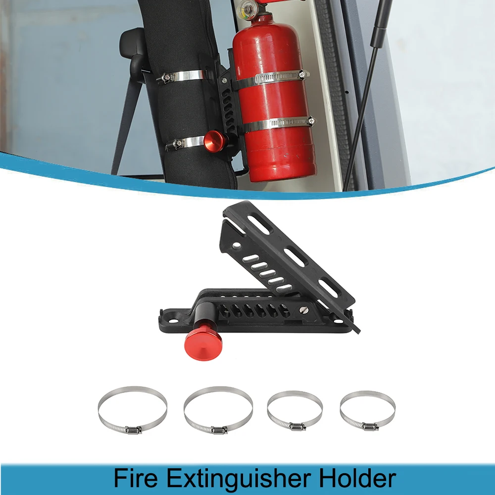 

Car Fire Extinguisher Holder Adjustable Extinguisher Mount for Jeep Wrangler CJ TJ JK JL 1997-2023 BJ40 Interior Accessories