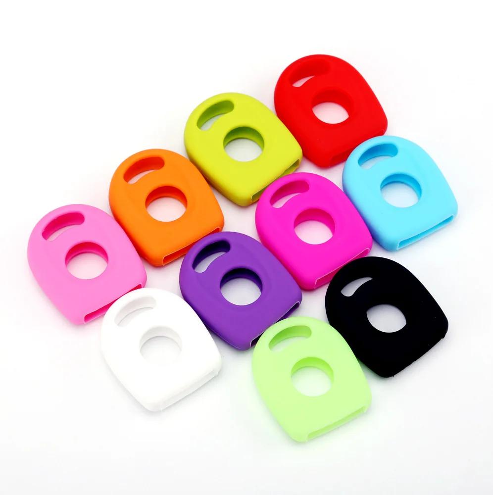 Silicone Transponder key case cover key case car key shell remote control case cover Soft For VW Polo Golf For SEAT Ibiza Leon SKODA Octavia Accessories Shell Auto 1Pc