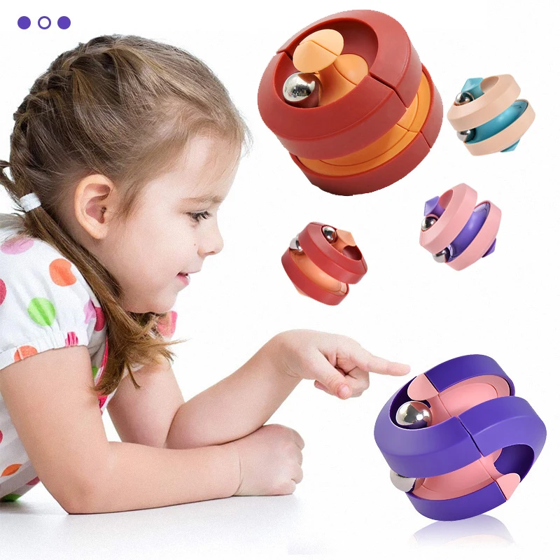 

Orbit Ball Fidget Cube Toys,Creative Colorful Top Spinning Hand Toy,Novel Gyro Puzzle Games Office Desk Toys for Adults and Kids