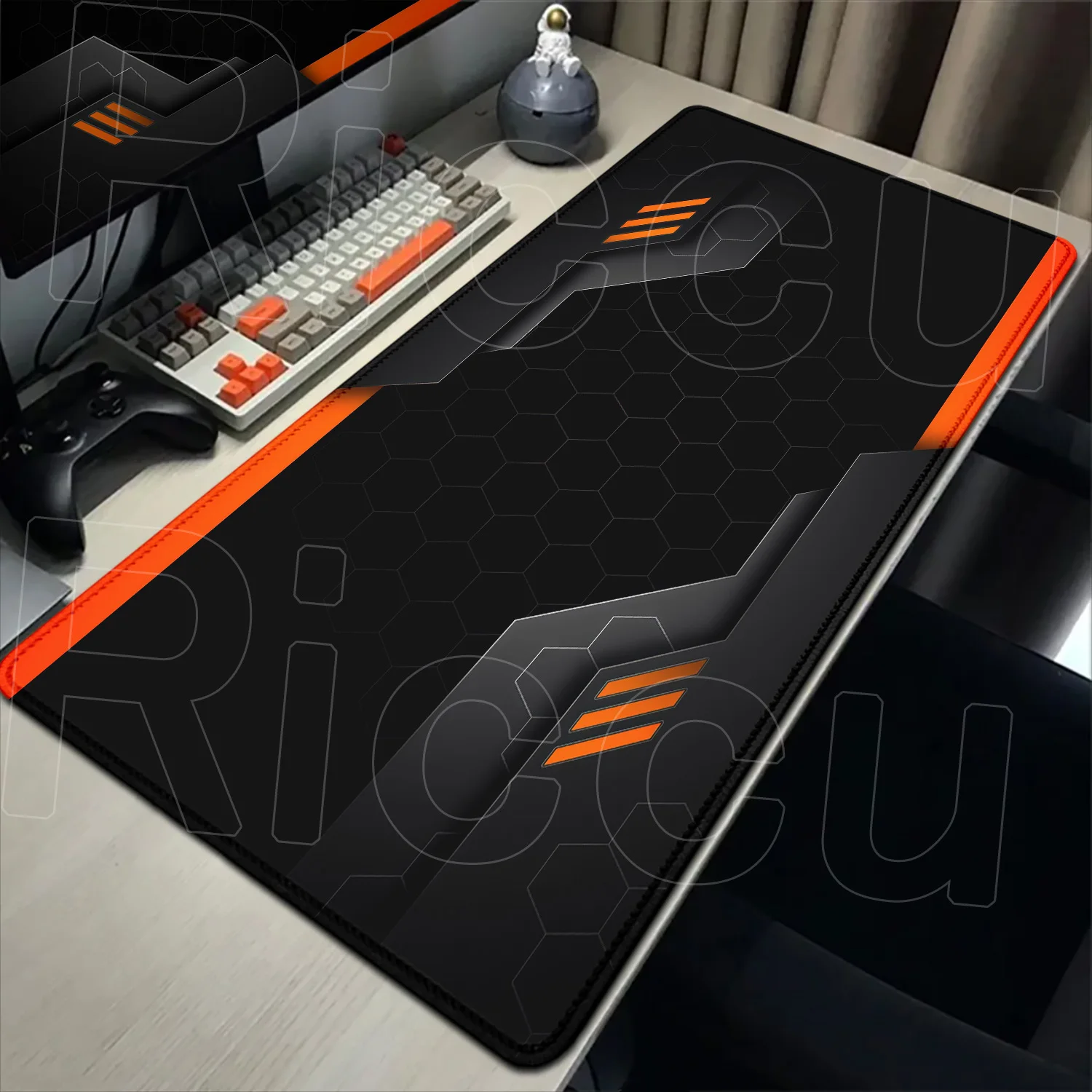 Futuristic Sci-Fi Large Gaming Mouse Pad with Technology-Inspired Design