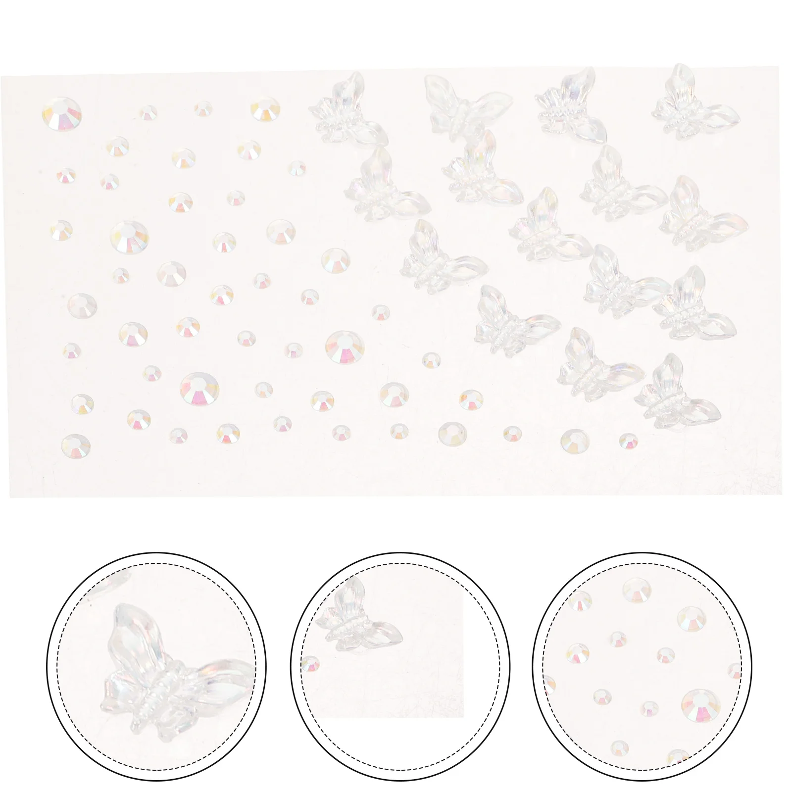 

Rhinestone Stickers Body Jewels Face Gems End of Eye for Makeup Plastic Festival