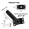 1Pcs Mounting Brackets Extension Arm for Outdoor Light Fixtures,9,5In Light Fixture Bracket Pole for Solar Street Lights 5