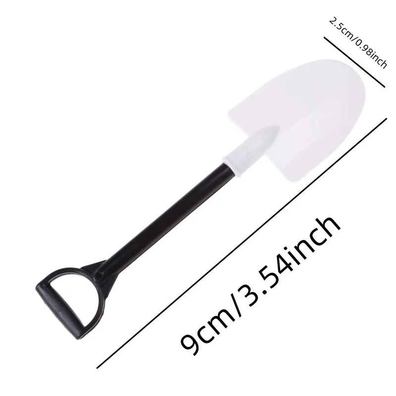 Plastic Disposable Mini Shovel Spoon 50pcs/pack Potted Ice Cream Cake Spoon Kids Dessert Tea Coffee Spoons Party Supplies plastic disposable spoon