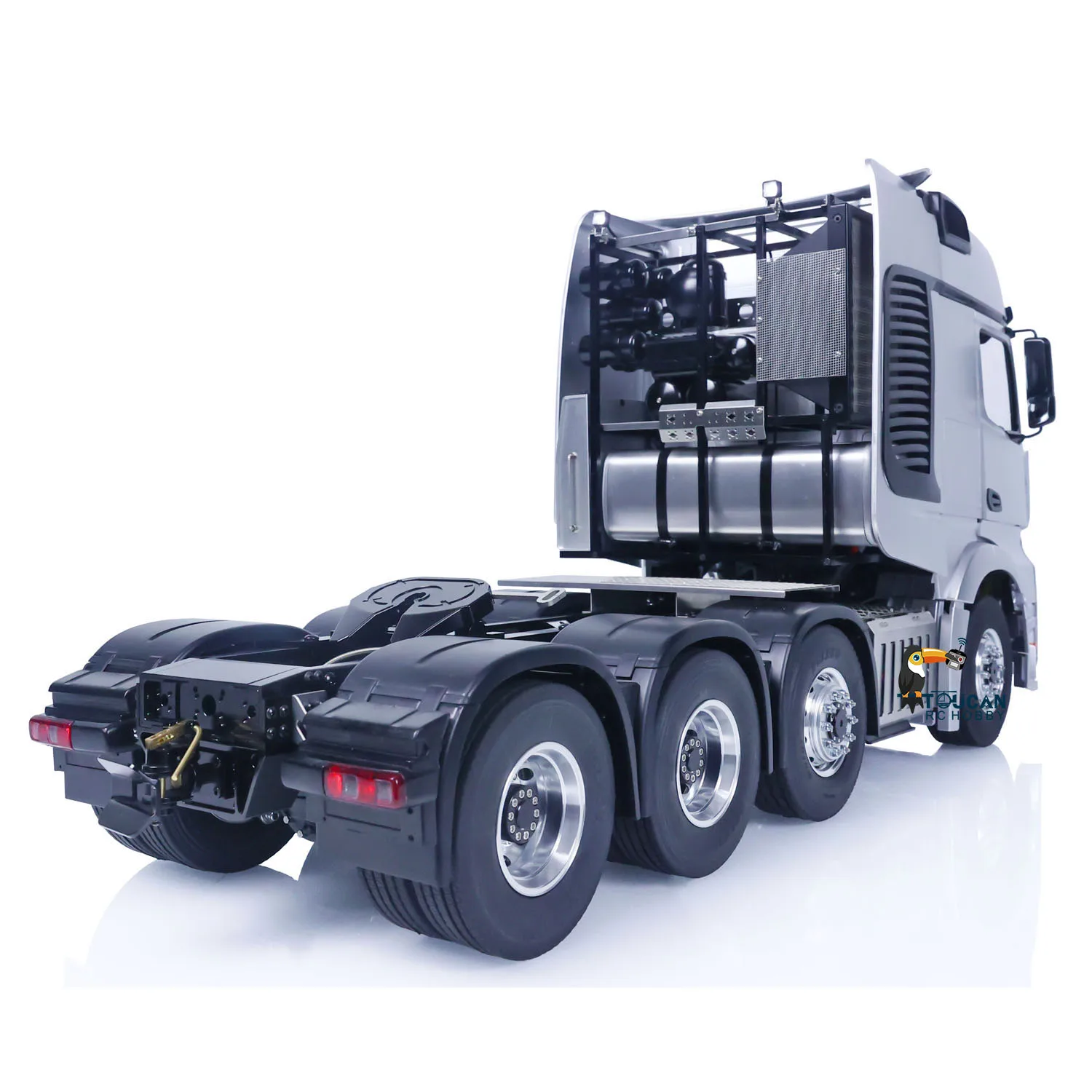 LESU RC 1/14 Tractor Truck RTR 8x8 Metal Chassis Equipment Rack DIY Remote Control Car Model Light Sound Systems Toy THZH1539 2