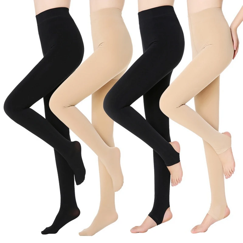 

Autumn And Winter Women's Plus Plush Thermal Pants Long Oversized Brushed Leggings Suitable For (65-90Kg)