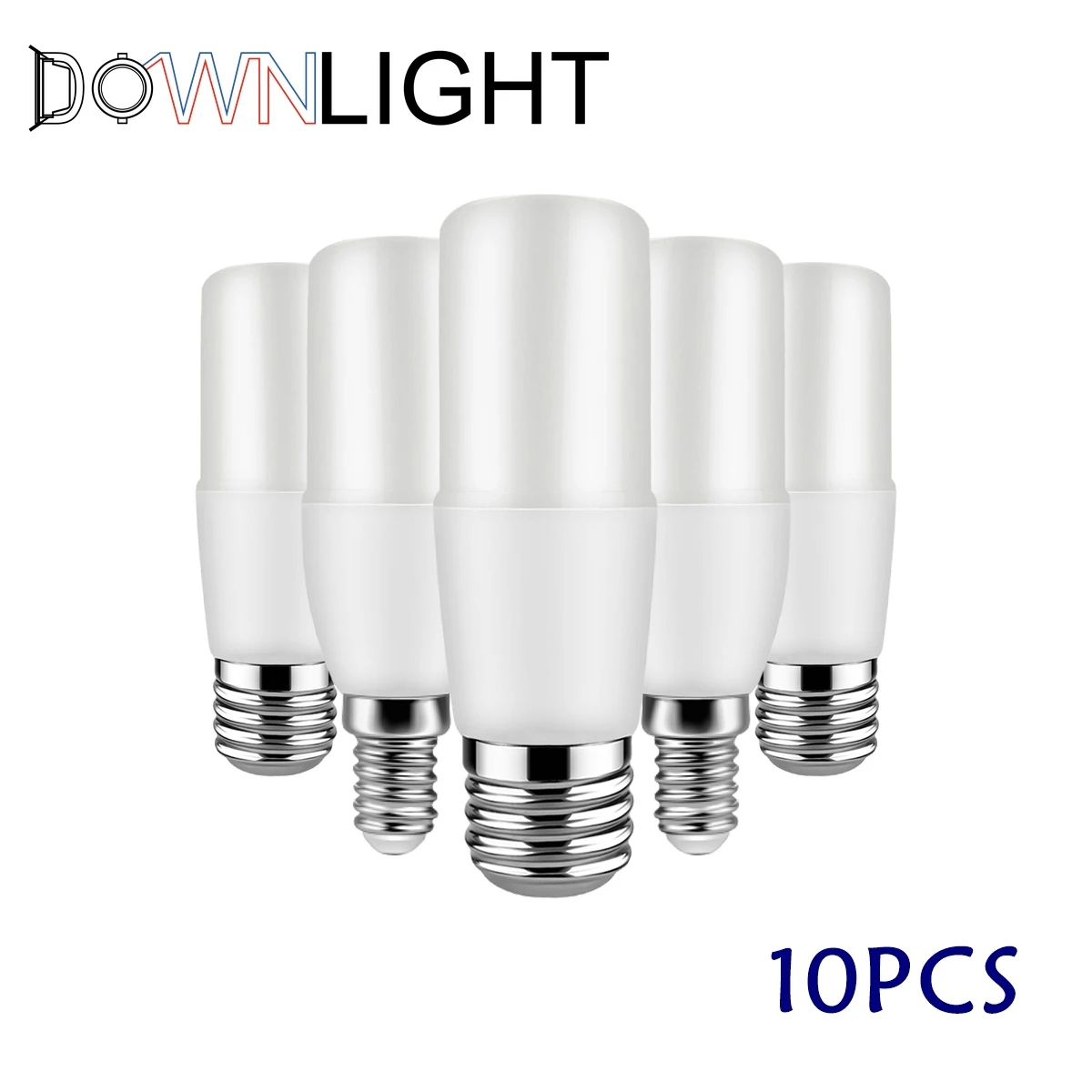 10pcs  Led Cylindrical lights AC220V T37  E27 E14 Super Bright Super bright for kitchen, living room and office