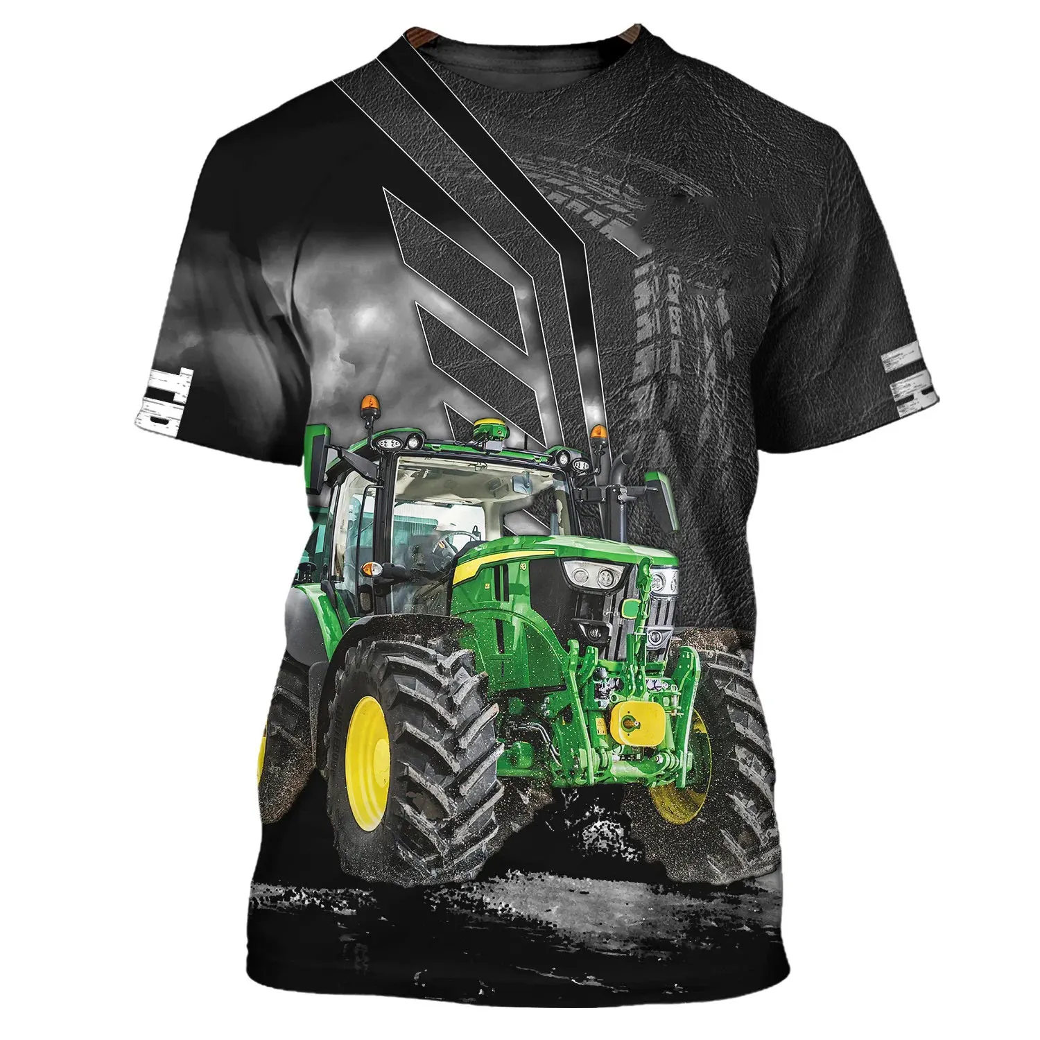 Camiseta con patrón de Tractor de granja para hombre, Top de manga corta  con cuello redondo, tendencia de conductor de camión, secado rápido, gran  oferta, Verano - AliExpress, image size:1500x1500