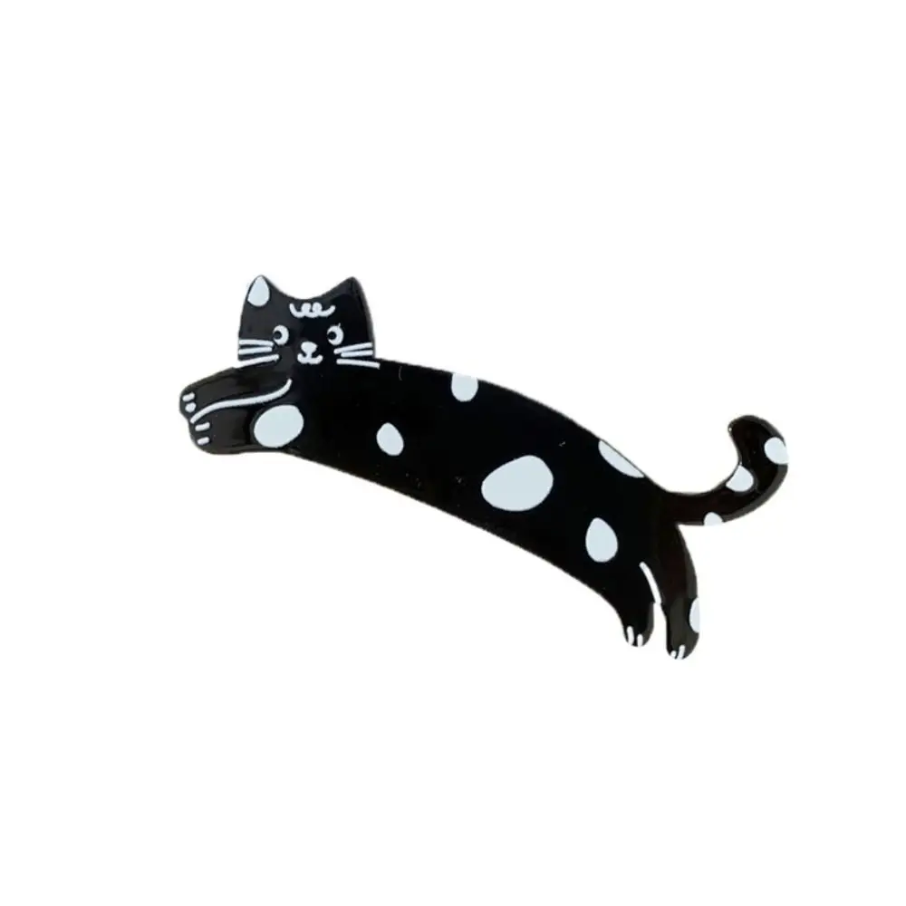 Sweet Cartoon Cat Hair Clip Pet Colorful Acetic Acid Hair Clip Korean Style Side Clip Cat Duckbill Clip Ladies
