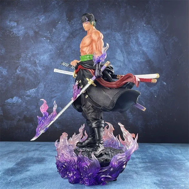 Anime One Piece Figure Zoro Action Figure Yama Demon Roronoa Zoro Figure  30cm Statue Pvc Collection Cartoon Model Toys Gifts - Action Figures -  AliExpress