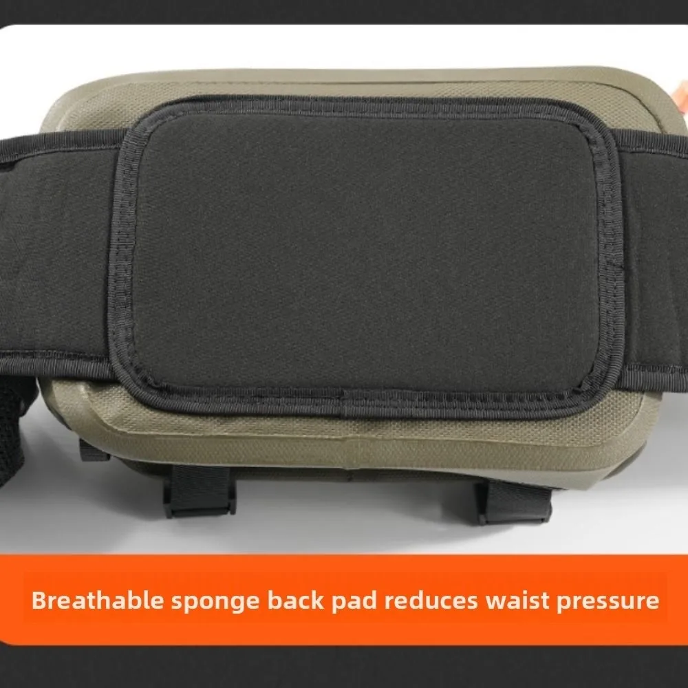 Double-layer TPU Lure Fishing Bags Waterproof Large Capacity Fishing Chest Bag Smooth and Flat Crossbody Fishing Tackle Pack