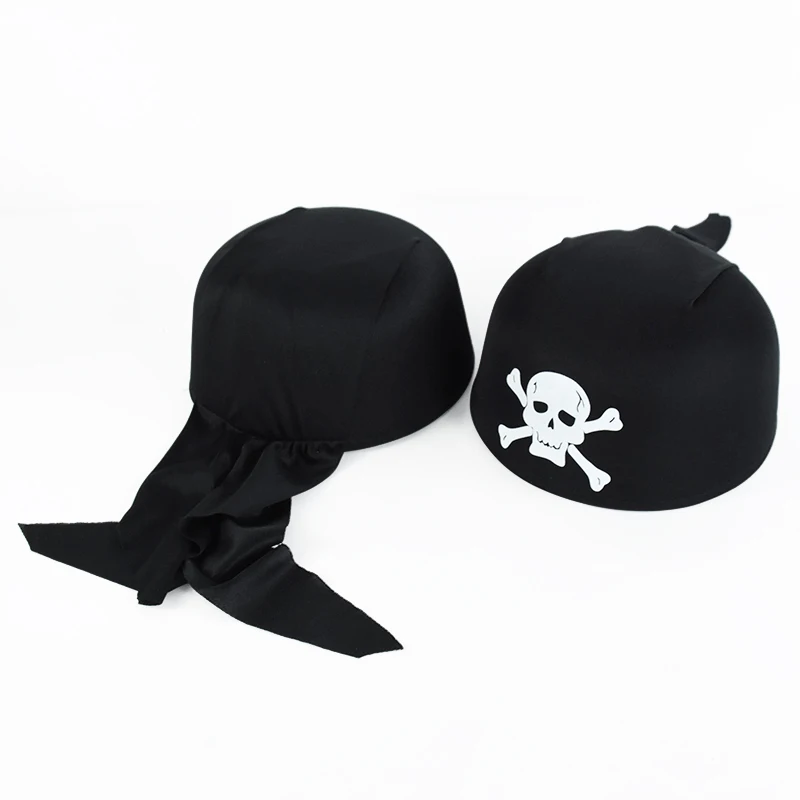 Halloween Schädel Piraten Turban Kappe Party Hut Cosplay Zubehör Piraten Thema Party Caps Halloween Dekoration – Detail 4