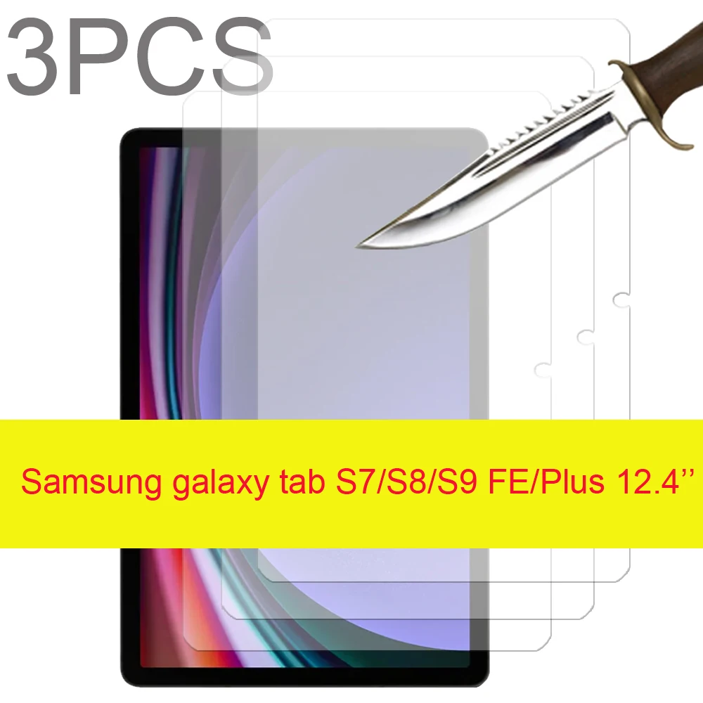 

3 шт., Защитное стекло для Samsung Galaxy Tab S9 + S9 Plus