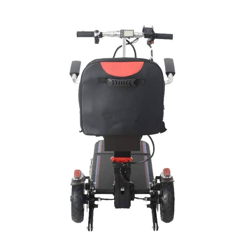 SuperHandy Lightest Foldable 3 Wheel Airline Travel Friendly Mobility Scooter with removable 48V Lithium-ion Batteries & Charger 2