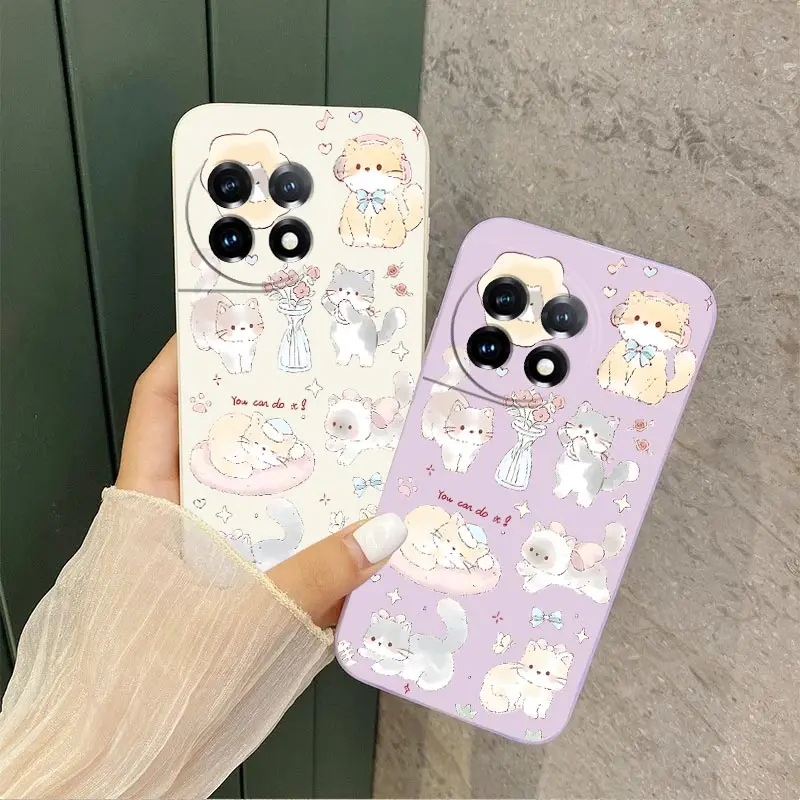 Adorable Cute Cat Silicone Phone Case Cover