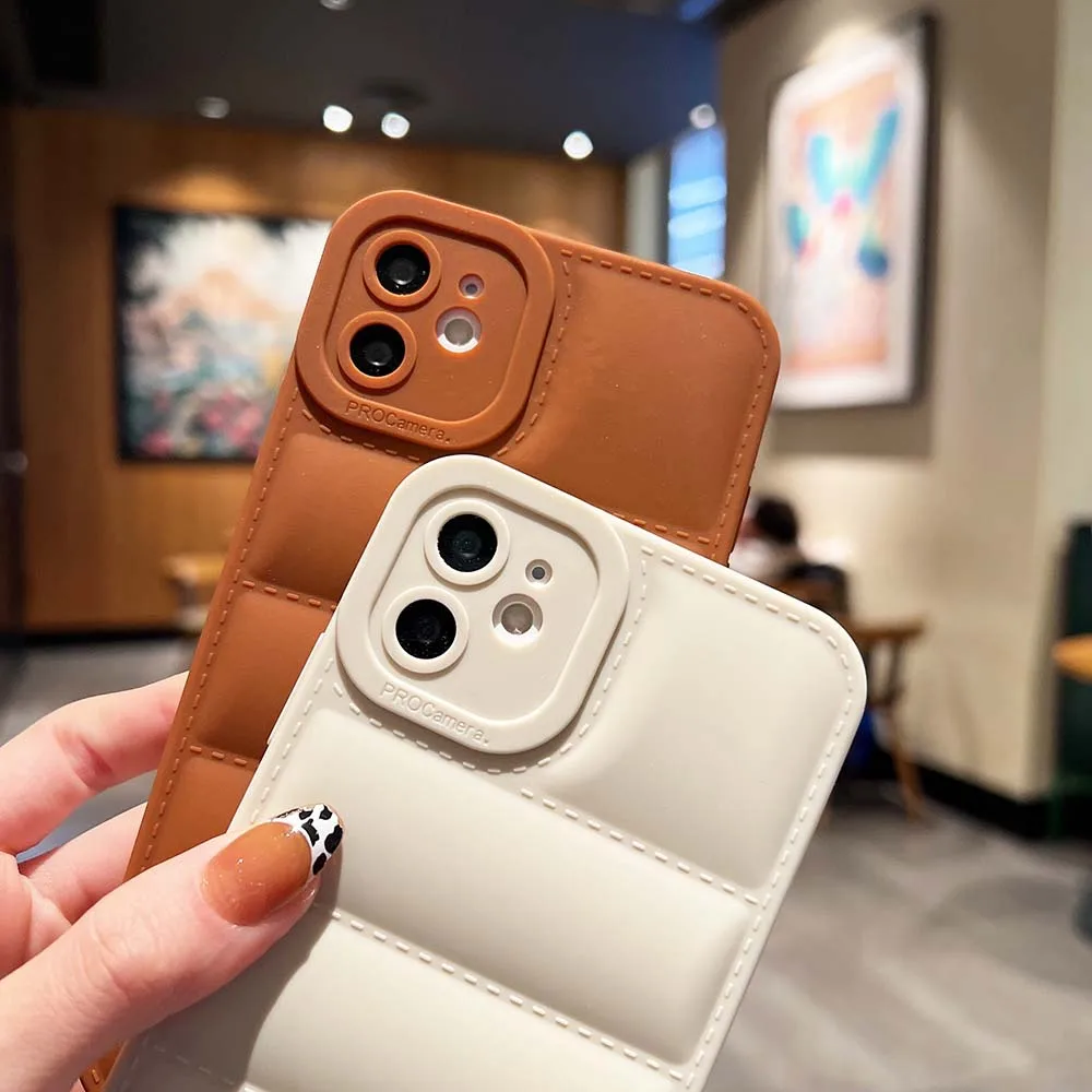 Down Coat Style Case for iPhone