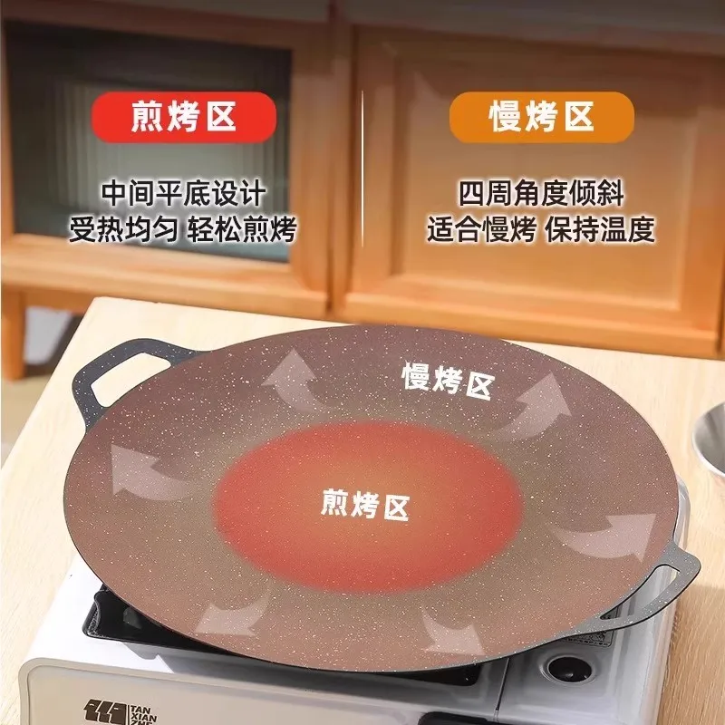 مقلاة شواء محمولة للتخييم - شواية كورية وشواية تيب...