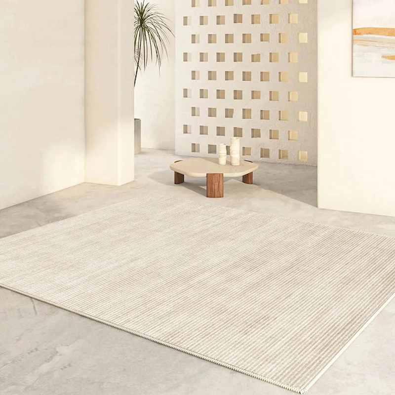 

Striped Solid Color Art Carpet Luxury Large Area Living Room Decoration Carpets Elegant Bedroom Rug Comfortable Balcony Rugs 양탄자