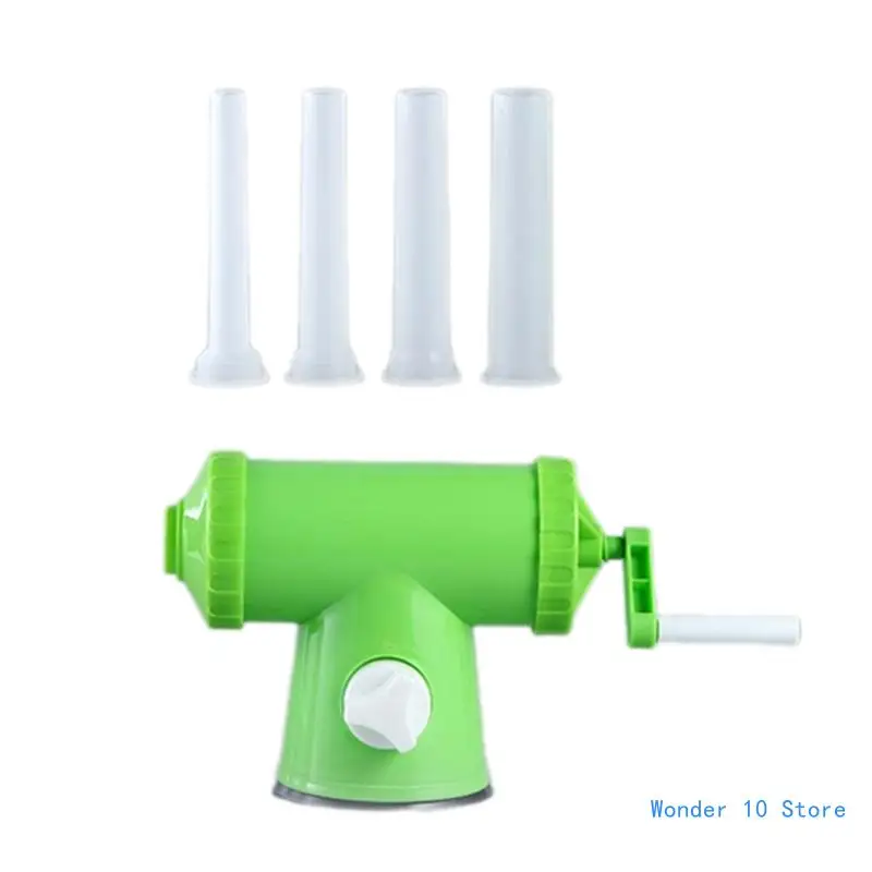 

Plastic Sausage Stuffer Maker with Funnel Tubes Manual Sausage Filling Tool Sausage Stuffer Kitchen Supplies
