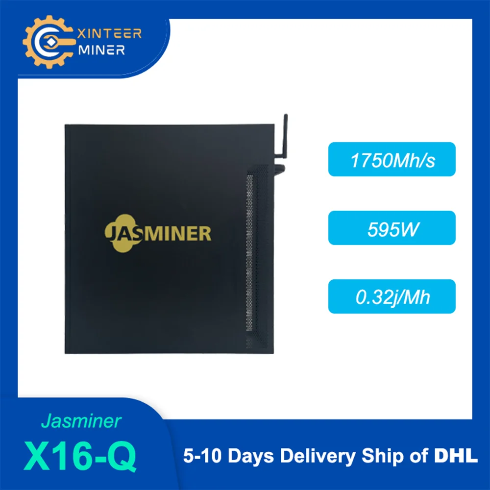 New Jasminer X16-Q 1750M Miner Ethash ETHW ETC Mining Machine с блоком питания