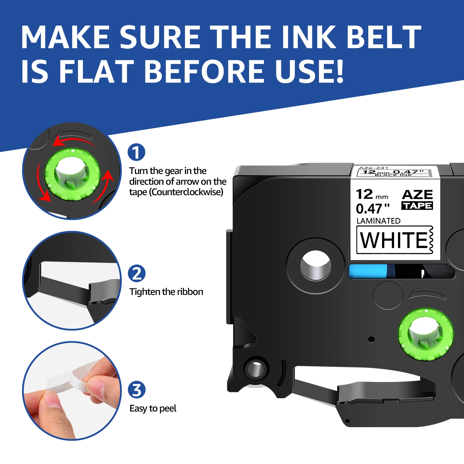 TZE231 TZe-231 - Nastro Adesivo Compatibile Con Brother TZE 231 TZ231 TZ-231 12 Mm 0