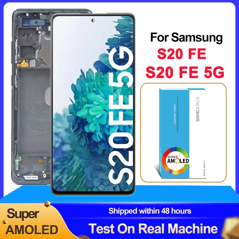 Оригинальный 6 5 ''Super AMOLED для Samsung Galaxy S20 FE SM-G780 дисплей Lite LCD 5G сенсорный экран
