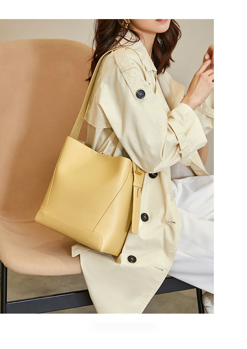 Leren bucket bag dames grote capaciteit schoudertas_voghion.com