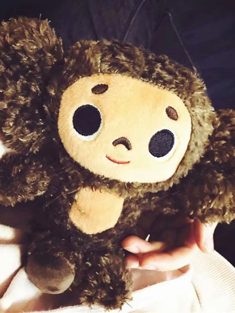 Peluche de dessin animé russe Cheburashka pour enfant, jouet en forme de  singe aux grands yeux, joli oreiller, idée de cadeau, 18/23cm - AliExpress