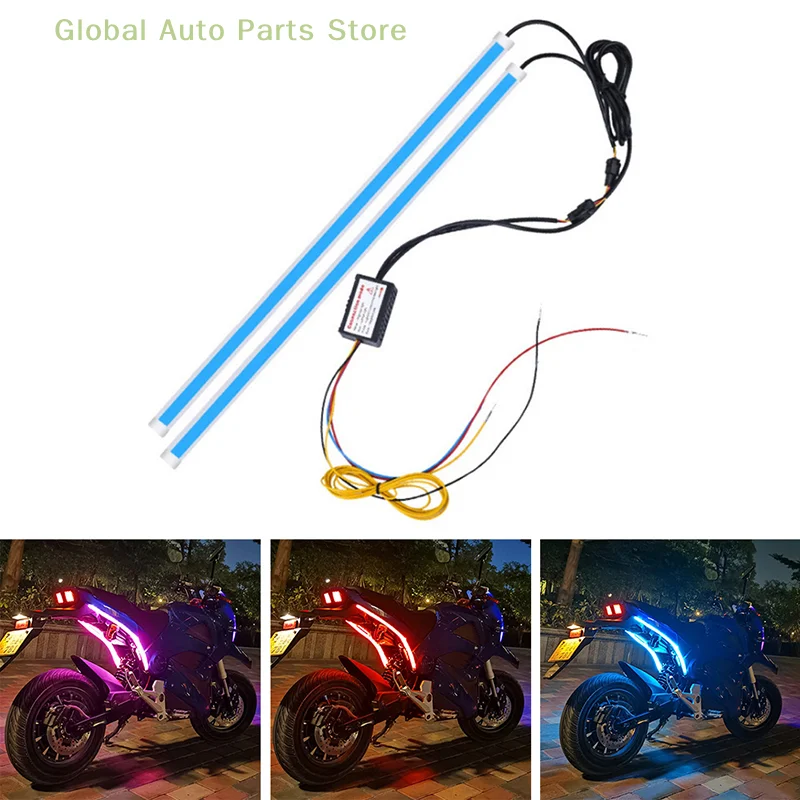 Motorcycle LED Lights Turn Signal Lamp Daytime Running Lights Tail Light DRL Waterproof Decoration Strip