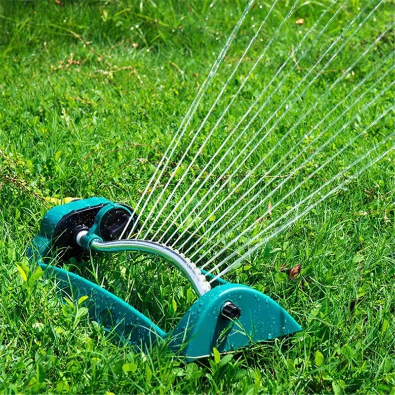 Garden Sprinkler Irrigation Sprinklers Swing Sprinkler 15 Hole Swivel Nozzl Automatic Watering Grass Lawn Sprinkler Irrigation