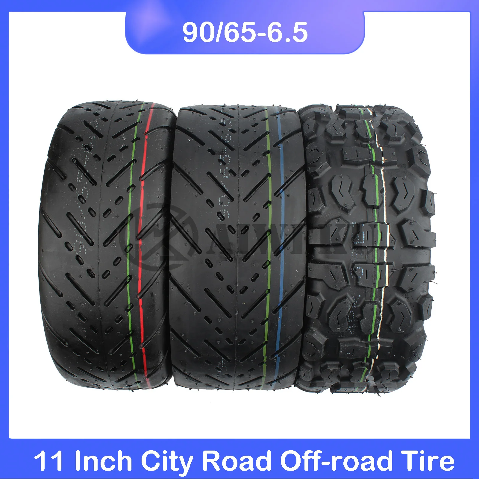 110/50‑6.5 Small Scooter Tire Scooter Replacement Tire Tubeless Tire Replacement for 47‑49CC Mini Motorcycle