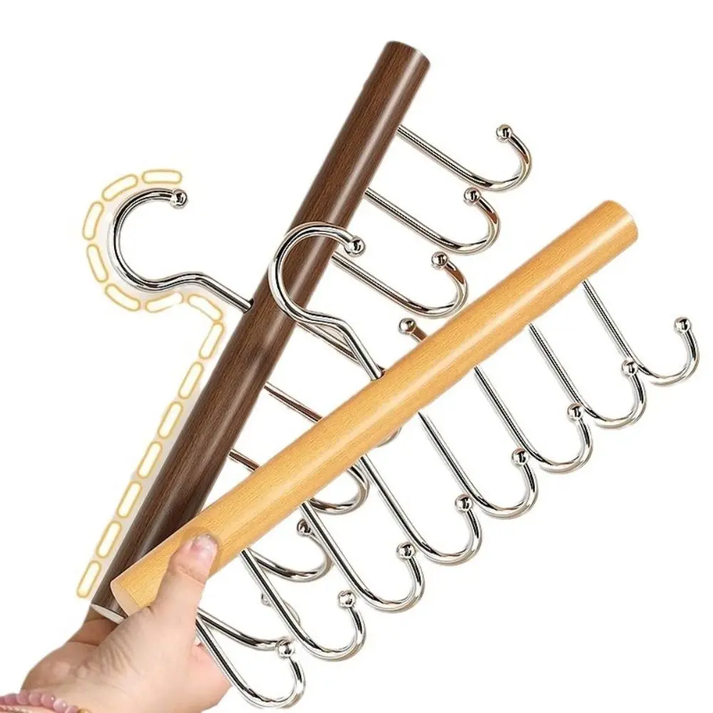 8 Hooks Bra Hanger Belts Camisole Clothes Organizer Rack Tie Hats Scarf Holder Non-slip Space Saving Wardrobe Storage 4