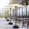7.5ft Patio Umbrella, Outdoor Table Market Yard Umbrella with Push Button Tilt/Crank, 6 Sturdy Ribs, Patio Umbrellas 1